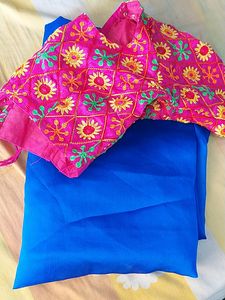 New Sare With Stiched Blouse