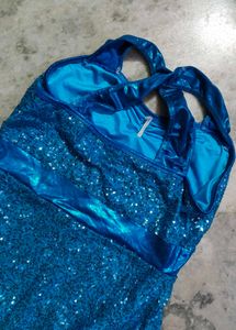 Sparkling Blue Sequin Dance Dress
