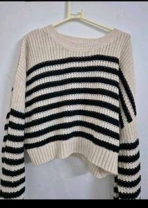 Pinteresty Striped Knit Sweater Zudio