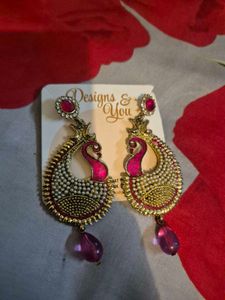 Peacock Drop Earrings