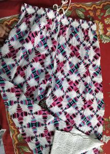 🤍beautiful thread work Patterned Palazzos