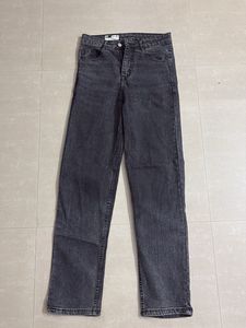 Classic Grey Straight Denim Jeans
