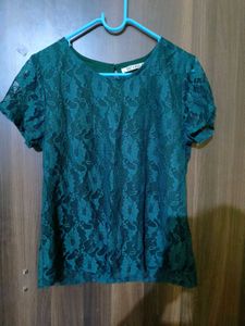 Emerald Lace Top