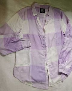 Women light purple Checked Relaxed Fit Shirt