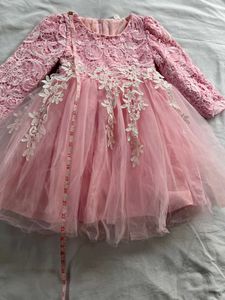 Pink Lace Tulle Dress