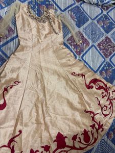 Elegant Embroidered Ethnic Gown