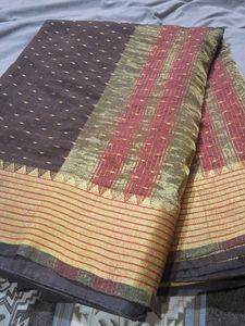 Elegant Coffee Brown Saree