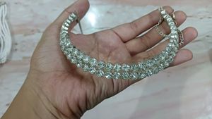 Stunning Crystal Choker Necklace and Earring Set