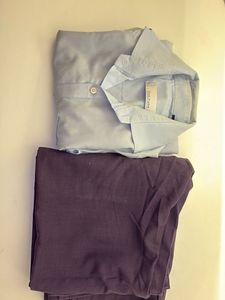 (BRAJ:373)Light Blue SHIRT AND TROUSER SIZE:32