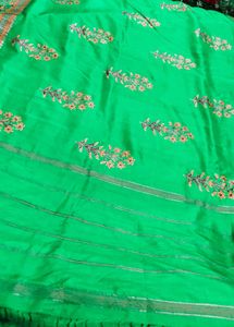 pure silk kanjivaram saree hand block printing