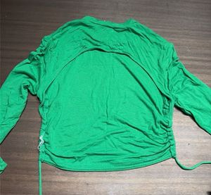 backless green top