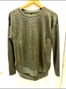 Olive Green Long Sleeve Top