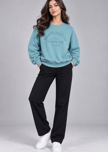SHEIN Mint green crew neck sweatshirt
