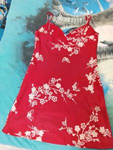Red Floral Nightsuit