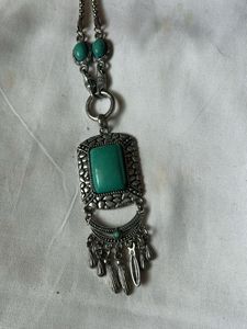 Boho Turquoise Pendant Necklace