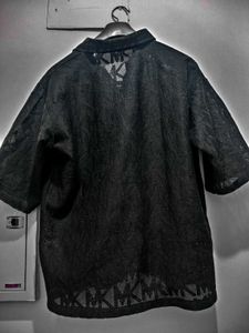 Net Shirt Z Black For Man's
