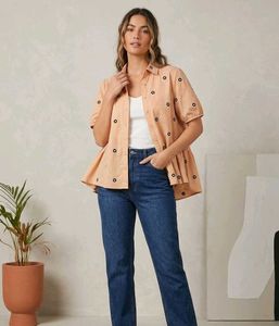 Embroidered Cotton women shirt (2 pcs)