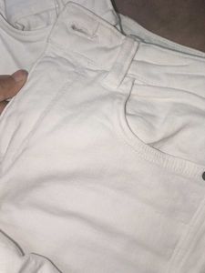 Classic White Denim Jeans