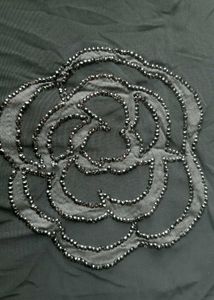 STUNNING BLACK SEQUINNED Net Top for girls 11-14