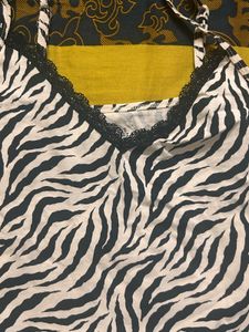Zebra Print Camisole Top
