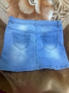 🔥 Y2K Distressed Denim Mini Skirt