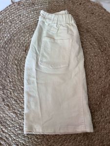 its off white  Denim Mini Skirt
