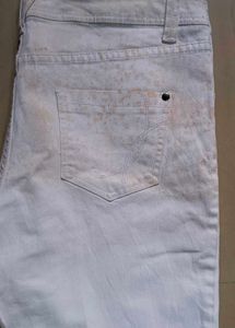 Women's White Flare Jeans