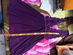 Burgundy Lace Babydoll Nightgown