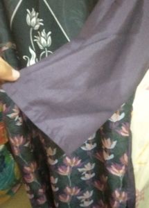 Floral Print Crepe Kurti