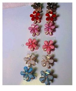 Cute Mini Flower Hair Claws - Set of 12