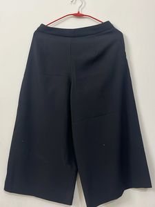 Black Wide Leg Cropped Pants