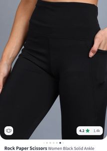 Rock Paper ScissorsWomen Black Solid Ankle Length