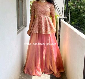 Stunning Peplum Lehenga Choli Set