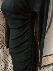 Korean Black Bodycon Dress