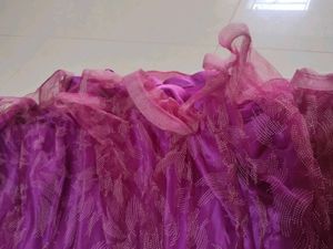 Purple Lehenga Skirt