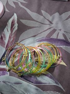 Colorful Beaded Bangles Set