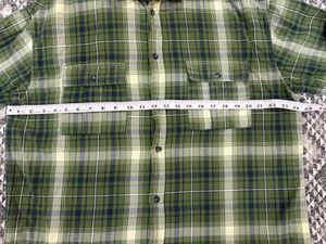 Green Plaid Flannel Shirt