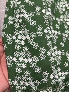 Green Floral Print Maxi Dress