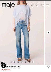 Light Blue Layered Cropped Top