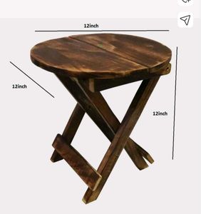 Foldable Wooden Stool (Set of 2)