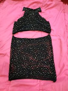 Sparkly Mesh Lingerie Set