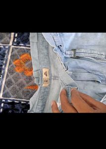2 new Denim Shorts with freebai 1