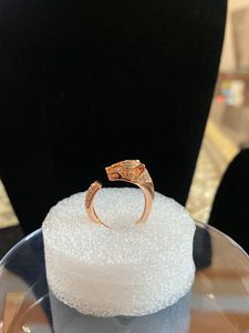 Antitarnish Stone Studded Simba Rosegold Ring