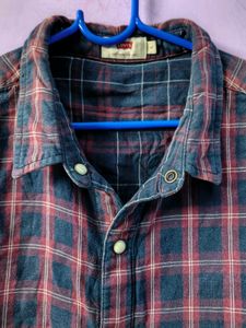 Levi's checked shirt (double side)