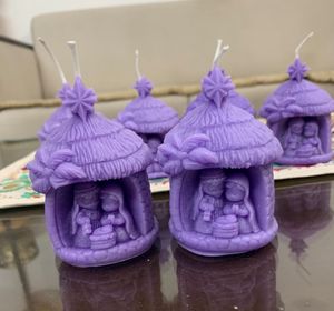 Handmade Nativity Scene Candles