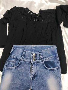 Combo Of Jeans And Top