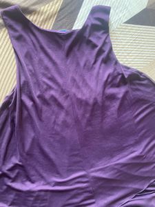 Embellished Purple Tank Top