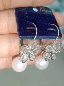 combo of 2 Charming Pearl Flower Earrings