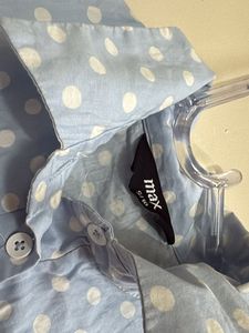 korean cute polka mini dress
