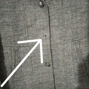 Vintage Burberry of London Grey Wool Coat